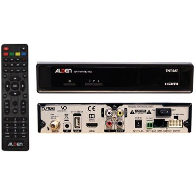 ALDEN SATMATIC Récepteur TV Satellite TNTSAT HD pour Antenne Automatique ALDEN Noir - Publicité ALDEN SATMATIC Récepteur TV Satellite TNTSAT HD pour Antenne Automatique ALDEN Noir - Publicité