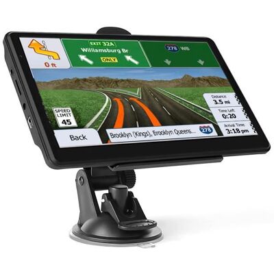 PRUMYA Navigation GPS Voiture 7 pouces écran tactile 12-36V pour camion avec pare-soleil Sat Nav 256M + 8G Europe carte GPS Navigation - Publicité PRUMYA Navigation GPS Voiture 7 pouces écran tactile 12-36V pour camion avec pare-soleil Sat Nav 256M + 8G Europe carte GPS Navigation - Publicité