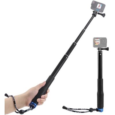Perche Selfie Monopode - 1 pièce Perche Selfie Extensible 94cm Étanche - Convient pour DJI Osmo Action/GoPro QIEDOVIEY Noir - Publicité Perche Selfie Monopode - 1 pièce Perche Selfie Extensible 94cm Étanche - Convient pour DJI Osmo Action/GoPro QIEDOVIEY Noir - Publicité