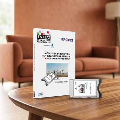 STRONG - Module TV TNTSAT 4K UHD - CI+14 - Carte TNTSAT - Installation rapide - Fonction Eco - Prêt à lemploi - Sans câble Gris - Publicité STRONG - Module TV TNTSAT 4K UHD - CI+14 - Carte TNTSAT - Installation rapide - Fonction Eco - Prêt à lemploi - Sans câble Gris - Publicité