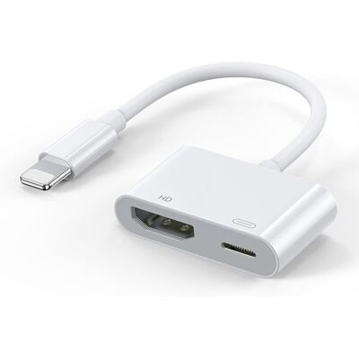 123 Cable Adaptateur Lightning vers HDMI AV numérique TV convertisseur pour iPhone 11 Pro Max -Yuan Yuan- Blanc - Publicité 123 Cable Adaptateur Lightning vers HDMI AV numérique TV convertisseur pour iPhone 11 Pro Max -Yuan Yuan- Blanc - Publicité