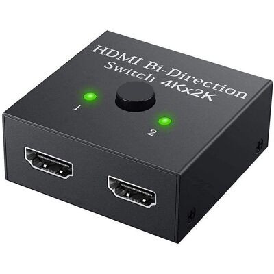 123 Répartiteur HDMI 4K 1080P à 2 Ports Bi-directionnel commutateur 1x2 ou 2x1 pour TV LED LG 65QNED82 2023 65 -Yuan Yuan- Noir - Publicité 123 Répartiteur HDMI 4K 1080P à 2 Ports Bi-directionnel commutateur 1x2 ou 2x1 pour TV LED LG 65QNED82 2023 65 -Yuan Yuan- Noir - Publicité