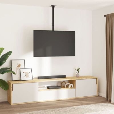 Support TV au plafond - vidaXL - 32-65 - VESA 400x400mm - Noir - 40kg Noir - Publicité Support TV au plafond - vidaXL - 32-65 - VESA 400x400mm - Noir - 40kg Noir - Publicité