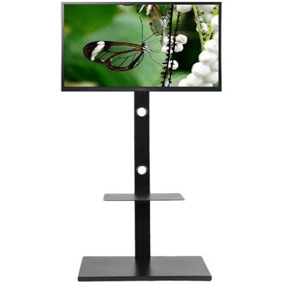 UNHO Meuble TV Pied avec Support pour LED LCD Ecrans de 32-65 Pouces Fixation VESA 100x100 - 600x400mm pour Samsung Sony LG Charge 30kg Noir - Publicité UNHO Meuble TV Pied avec Support pour LED LCD Ecrans de 32-65 Pouces Fixation VESA 100x100 - 600x400mm pour Samsung Sony LG Charge 30kg Noir - Publicité