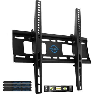 DELEYCON Universel Tv Support Mural - 32 - 65 Pouces (81-165Cm) - JusquÀ 75Kg Et Vesa 400X400Mm - Inclinable - Distance Murale 56Mm - Tv L Noir - Publicité DELEYCON Universel Tv Support Mural - 32 - 65 Pouces (81-165Cm) - JusquÀ 75Kg Et Vesa 400X400Mm - Inclinable - Distance Murale 56Mm - Tv L Noir - Publicité