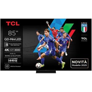 Téléviseur QD-Mini LED - TCL - 85C61K - 4K UHD - 144 Hz - Dolby Vision IQ/HDR10+ Noir - Publicité Téléviseur QD-Mini LED - TCL - 85C61K - 4K UHD - 144 Hz - Dolby Vision IQ/HDR10+ Noir - Publicité