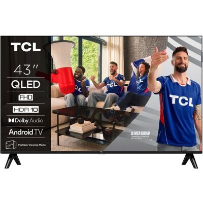 TCL 43S51K - TV QLED 43 (109 cm) - Full HD 1920x1080 - HDR10 - Android TV - 2xHDMI 1.4 - WiFi Gris - Publicité TCL 43S51K - TV QLED 43 (109 cm) - Full HD 1920x1080 - HDR10 - Android TV - 2xHDMI 1.4 - WiFi Gris - Publicité