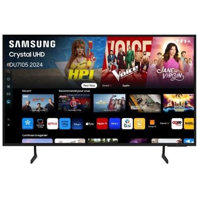 Samsung 70DU7105 - TV LED 70 (178 cm) - 4K UHD 3840x2160 - HDR - Smart TV - Gaming Hub - 3xHDMI - WiFi Noir - Publicité Samsung 70DU7105 - TV LED 70 (178 cm) - 4K UHD 3840x2160 - HDR - Smart TV - Gaming Hub - 3xHDMI - WiFi Noir - Publicité