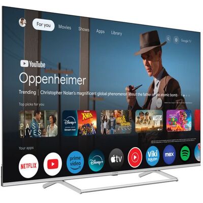 TV 4K UHD 55 QLED Cinéma (139 cm) - STRONG - Google TV - Dolby ATMOS/VISION - Quantom Dots - HDR - Wifi/Bluetooth - 4xHDMI + 3xUSB Gris - Publicité TV 4K UHD 55 QLED Cinéma (139 cm) - STRONG - Google TV - Dolby ATMOS/VISION - Quantom Dots - HDR - Wifi/Bluetooth - 4xHDMI + 3xUSB Gris - Publicité