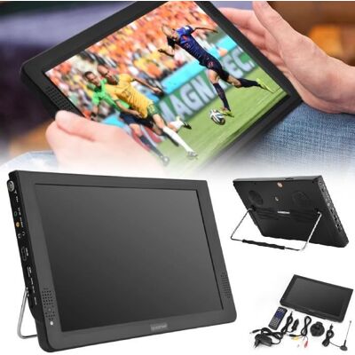 TV portable ZERONE - 12 pouces - TV numérique analogique - Résolution 1280x800 - Noir Noir - Publicité TV portable ZERONE - 12 pouces - TV numérique analogique - Résolution 1280x800 - Noir Noir - Publicité