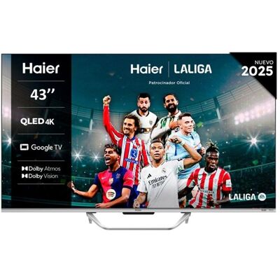 Haier 43 QLED 4K UHD TV - H43Q80FUX Noir - Publicité Haier 43 QLED 4K UHD TV - H43Q80FUX Noir - Publicité