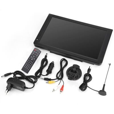 TV portable HP 12 pouces TFT-LED - DVB-T-T2 - Batterie rechargeable - Enregistrement HD Noir - Publicité TV portable HP 12 pouces TFT-LED - DVB-T-T2 - Batterie rechargeable - Enregistrement HD Noir - Publicité