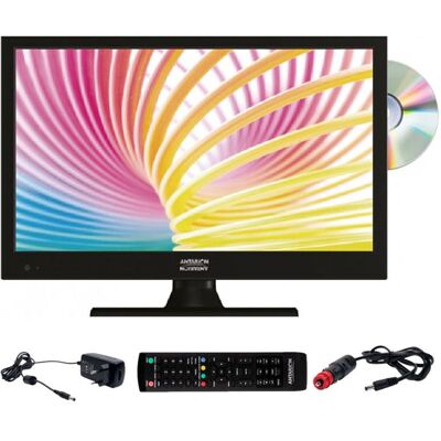 ANTARION TV LED 16 40cm Télévision HD TNT Camping 12V DVD intégré Noir - Publicité ANTARION TV LED 16 40cm Télévision HD TNT Camping 12V DVD intégré Noir - Publicité