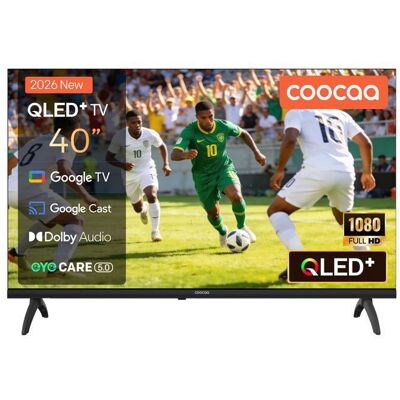 TV QLED 40 - COOCAA -40CGQG40Z Full HD (1080p) TV,Google TV Smart TV HDR 10 Audio Dolby Bluetooth 5.1 EyeCare Noir - Publicité TV QLED 40 - COOCAA -40CGQG40Z Full HD (1080p) TV,Google TV Smart TV HDR 10 Audio Dolby Bluetooth 5.1 EyeCare Noir - Publicité