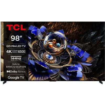 TCL 98X11K QD‑MiniLED 98 (248 cm) Google TV 4K UHD Bang & Olufsen Smart TV 144–240 Hz Noir - Publicité TCL 98X11K QD‑MiniLED 98 (248 cm) Google TV 4K UHD Bang & Olufsen Smart TV 144–240 Hz Noir - Publicité