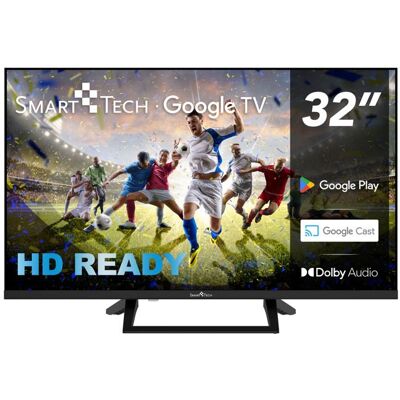 Smart Tech TV LED HD 32 (80 cm) Smart TV Google 32HG01V HDMI USB Résolution: 1366 * 768 Noir - Publicité Smart Tech TV LED HD 32 (80 cm) Smart TV Google 32HG01V HDMI USB Résolution: 1366 * 768 Noir - Publicité