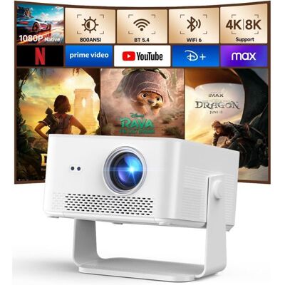 MAGCUBIC Videoprojecteur 4K/8K Android14 800Ansi Wifi6 Bt5.4 Autofocus Correction Trapézoïdale 180° Rotation Retroprojecteur Hy450Max - Publicité MAGCUBIC Videoprojecteur 4K/8K Android14 800Ansi Wifi6 Bt5.4 Autofocus Correction Trapézoïdale 180° Rotation Retroprojecteur Hy450Max - Publicité