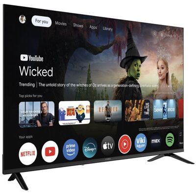 TV 4K UHD 55(139 cm) - STRONG - Google TV - Dolby ATMOS/VISION - Chromecast - HDR - WiFi/Bluetooth - 4xHDMI(ARC/CEC)+ USB - Optique Noir - Publicité TV 4K UHD 55(139 cm) - STRONG - Google TV - Dolby ATMOS/VISION - Chromecast - HDR - WiFi/Bluetooth - 4xHDMI(ARC/CEC)+ USB - Optique Noir - Publicité