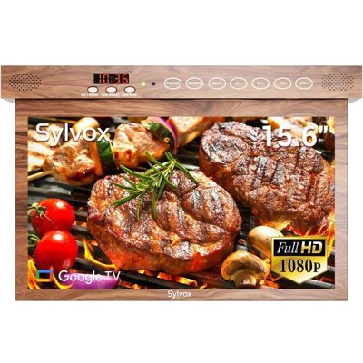 Téléviseur SYLVOX 15.6 Smart Google 1080P Pliable 90° pour Cuisine et Camper Marron - Publicité Téléviseur SYLVOX 15.6 Smart Google 1080P Pliable 90° pour Cuisine et Camper Marron - Publicité