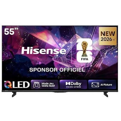 Téléviseur QLED 55 - HISENSE - 55E7S Pro - 4K UHD - 144Hz - Dolby Vision IQ Noir - Publicité Téléviseur QLED 55 - HISENSE - 55E7S Pro - 4K UHD - 144Hz - Dolby Vision IQ Noir - Publicité