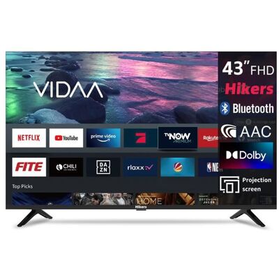 Hikers TV QLED 4K UHD 50 (127cm) Smart TV VIDAA OS - Netflix Prime Video Disney+ HDR10 - 3xHDMI - 2xUSB -Dolby Digital+ Noir - Publicité Hikers TV QLED 4K UHD 50 (127cm) Smart TV VIDAA OS - Netflix Prime Video Disney+ HDR10 - 3xHDMI - 2xUSB -Dolby Digital+ Noir - Publicité