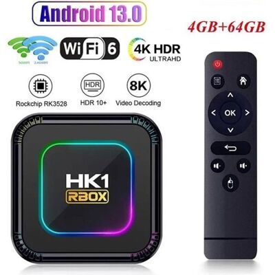 BUUDRR MEDIA STREAMER - BOX MULTIMEDIA Boitier iptvAndroid 13 TV Box Quadcore 4Go+64GoSupport 8K Ultimate HD Smart TV Box boitier Noir - Publicité BUUDRR MEDIA STREAMER - BOX MULTIMEDIA Boitier iptvAndroid 13 TV Box Quadcore 4Go+64GoSupport 8K Ultimate HD Smart TV Box boitier Noir - Publicité