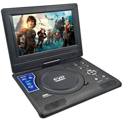 98 Pouces Lecteur DVD Portable Lecteur EVD Mobile HD 270 ° écran Rotatif Intelligent Power-Off Mémoire Fonction avec TV-FM-US - Publicité 98 Pouces Lecteur DVD Portable Lecteur EVD Mobile HD 270 ° écran Rotatif Intelligent Power-Off Mémoire Fonction avec TV-FM-US - Publicité