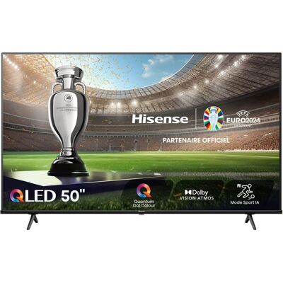 Hisense 50E7NQ - TV QLED 50 (126 cm) - 4K UHD 3840x2160 - HDR10 - TV connecté - 3xHDMI 2.1 - WiFi Noir - Publicité Hisense 50E7NQ - TV QLED 50 (126 cm) - 4K UHD 3840x2160 - HDR10 - TV connecté - 3xHDMI 2.1 - WiFi Noir - Publicité