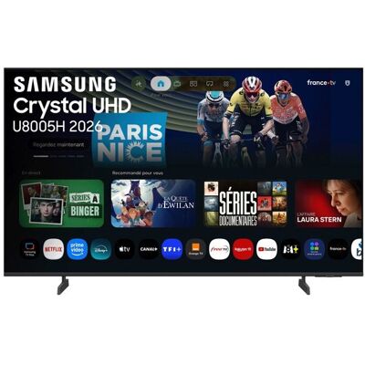 TV LED Samsung LED TU43U8005H 109 cm 2026 Noir - Publicité TV LED Samsung LED TU43U8005H 109 cm 2026 Noir - Publicité