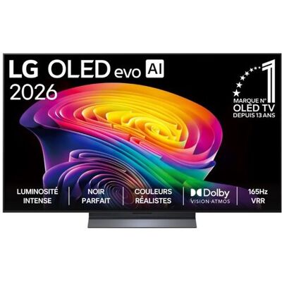 TV OLED Lg 4K OLED Evo OLED55C6 139 cm 2026 Noir - Publicité TV OLED Lg 4K OLED Evo OLED55C6 139 cm 2026 Noir - Publicité