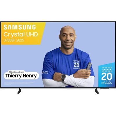 Samsung 43U7005F - TV LED 43 (109 cm) - 4K UHD 3840x2160 - HDR10+ - Smart TV - Gaming Hub - 3xHDMI - WiFi Noir - Publicité Samsung 43U7005F - TV LED 43 (109 cm) - 4K UHD 3840x2160 - HDR10+ - Smart TV - Gaming Hub - 3xHDMI - WiFi Noir - Publicité