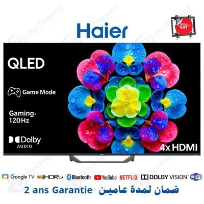 Haier H50S80FUX - TV Intelligent 4K Ultra HD QLED 50'' - Noir - Publicité Haier H50S80FUX - TV Intelligent 4K Ultra HD QLED 50'' - Noir - Publicité