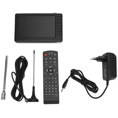 Télévision portable numérique mini 5 pouces - SONEW - 1080P - rechargeable - prise européenne Noir - Publicité Télévision portable numérique mini 5 pouces - SONEW - 1080P - rechargeable - prise européenne Noir - Publicité