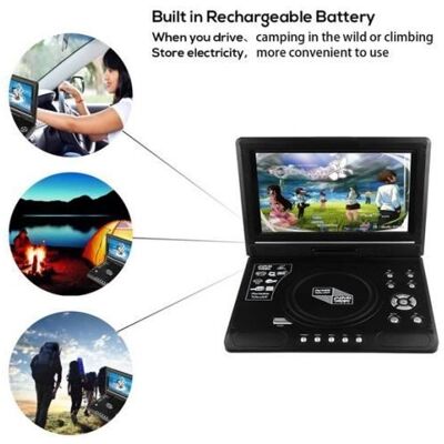 Lecteur DVD Portable - YOSOO - 9 pouces - Écran LCD HD - Fonction FM - Décodage DOLBY/DTS - Publicité Lecteur DVD Portable - YOSOO - 9 pouces - Écran LCD HD - Fonction FM - Décodage DOLBY/DTS - Publicité