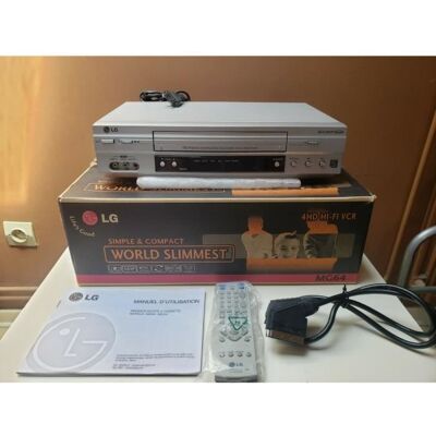MAGNETOSCOPE LG MG64 6 TETES HIFI STERO LECTEUR ENREGISTREUR K7 CASSETTE VIDEO VHS VCR HIFI + TEL.. Publicité MAGNETOSCOPE LG MG64 6 TETES HIFI STERO LECTEUR ENREGISTREUR K7 CASSETTE VIDEO VHS VCR HIFI + TEL.. Publicité