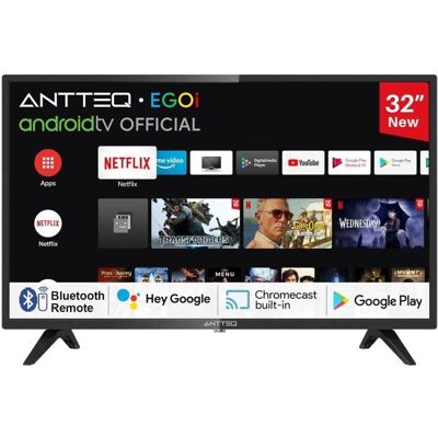 Smart TV - ANTTEQ - AG32H3 - 32 pouces - LED 720p HD - Triple Tuner DVB-C/S2/T2 Noir - Publicité Smart TV - ANTTEQ - AG32H3 - 32 pouces - LED 720p HD - Triple Tuner DVB-C/S2/T2 Noir - Publicité