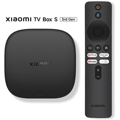 TV Box - XIAOMI - Mi TV Box S 3rd Gen - 2Go/32Go - 4K Ultra HD Dolby Vision/HDR10+ - Wi‑Fi 6 Bluetooth 5.2 Noir - Publicité TV Box - XIAOMI - Mi TV Box S 3rd Gen - 2Go/32Go - 4K Ultra HD Dolby Vision/HDR10+ - Wi‑Fi 6 Bluetooth 5.2 Noir - Publicité