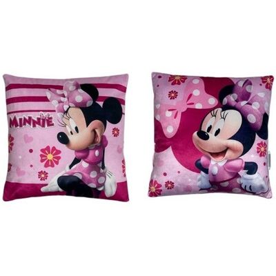 MINNIE DISNEY - COUSSIN 38X38 CM.IMPRESSION RECTO VERSO. Rose - Publicité MINNIE DISNEY - COUSSIN 38X38 CM.IMPRESSION RECTO VERSO. Rose - Publicité