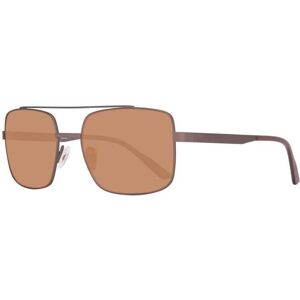 Lunettes de soleil - Helly Hansen - Rectangulaires - Marron - Protection 100% UVA/UVB - Taille 54-18-140 - Publicité Lunettes de soleil - Helly Hansen - Rectangulaires - Marron - Protection 100% UVA/UVB - Taille 54-18-140 - Publicité