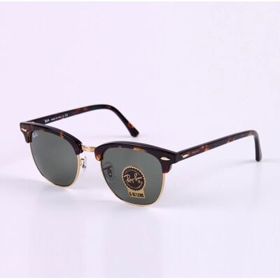 Lunettes de soleil - RAY-BAN - CLUBMASTER - Marron - Métal - Mixte - Publicité Lunettes de soleil - RAY-BAN - CLUBMASTER - Marron - Métal - Mixte - Publicité