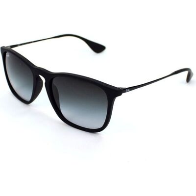 RAY BAN Lunettes de soleil Homme Modèle RB4187 - Catégorie 3 - Noir mat - Verres gris dégradés - Publicité RAY BAN Lunettes de soleil Homme Modèle RB4187 - Catégorie 3 - Noir mat - Verres gris dégradés - Publicité