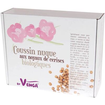 ECODIS Coussin nuque noyau de cerise Beige - Publicité ECODIS Coussin nuque noyau de cerise Beige - Publicité