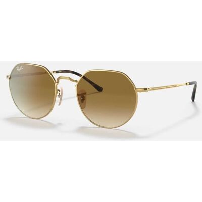 Lunettes de soleil - RAY BAN - Jack 3565 Arista - Monture Ronde - Taille Petit 51-20 - Coloris Doré - Publicité Lunettes de soleil - RAY BAN - Jack 3565 Arista - Monture Ronde - Taille Petit 51-20 - Coloris Doré - Publicité