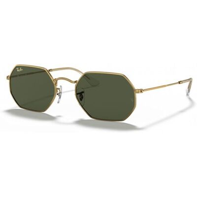 Lunettes de Soleil Ray-ban OCTAGONAL RB 3556 LEGEND GOLD 53/21/145 GOLD/GREY métal unisexe OCTAGONAL RB 3556 LEGEND GOLD - Publicité Lunettes de Soleil Ray-ban OCTAGONAL RB 3556 LEGEND GOLD 53/21/145 GOLD/GREY métal unisexe OCTAGONAL RB 3556 LEGEND GOLD - Publicité
