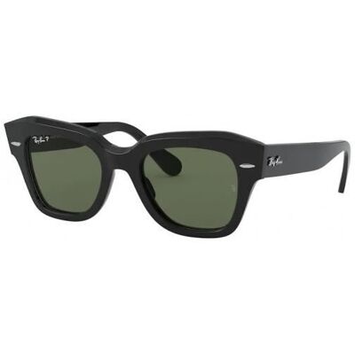 Lunettes de soleil - Ray-Ban - RB2186 STATE STREET - Noir - Unisex - Tendance - Publicité Lunettes de soleil - Ray-Ban - RB2186 STATE STREET - Noir - Unisex - Tendance - Publicité