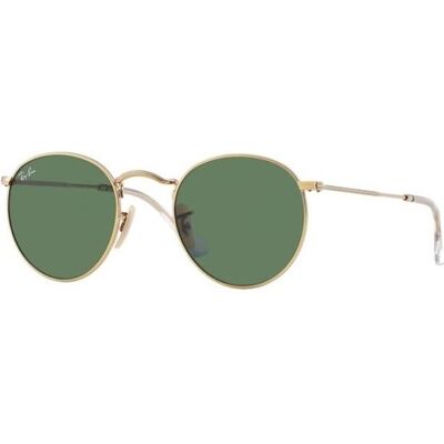 Lunettes de soleil - Ray-Ban - Round Metal RB3447 001 - Ronde - Doré - Métal - Publicité Lunettes de soleil - Ray-Ban - Round Metal RB3447 001 - Ronde - Doré - Métal - Publicité