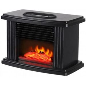 Cheminée électrique - ZGEER - 1000W - Effet de flamme réaliste - Télécommande - Noir Noir - Publicité Cheminée électrique - ZGEER - 1000W - Effet de flamme réaliste - Télécommande - Noir Noir - Publicité