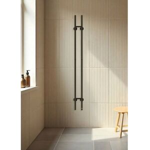 Sèche-serviettes électrique - Create - Design vertical - 60W/120W - Acier inoxydable Noir - Publicité Sèche-serviettes électrique - Create - Design vertical - 60W/120W - Acier inoxydable Noir - Publicité