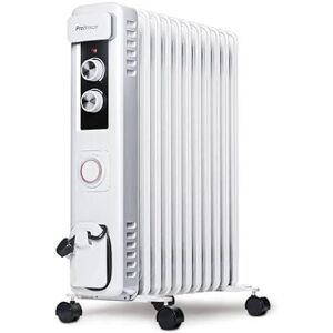 Radiateur électrique mobile - Pro Breeze - 2500W - 11 éléments - Programmable - Blanc Blanc - Publicité Radiateur électrique mobile - Pro Breeze - 2500W - 11 éléments - Programmable - Blanc Blanc - Publicité