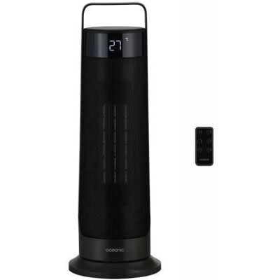 Radiateur soufflant oscillant - Céramique - OCEANIC - 2000 W - Télécommande - Noir Noir - Publicité Radiateur soufflant oscillant - Céramique - OCEANIC - 2000 W - Télécommande - Noir Noir - Publicité